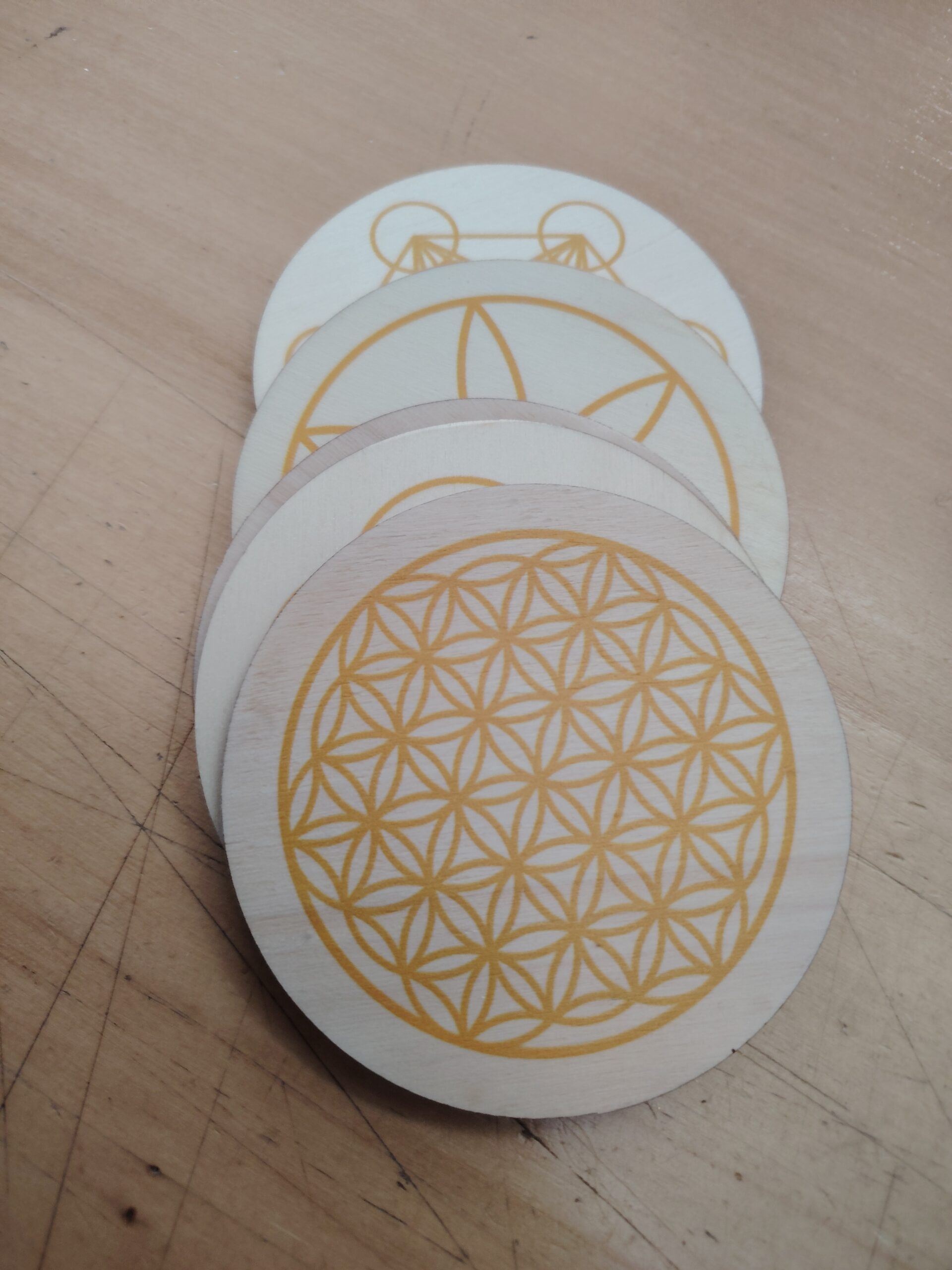 Set drvenih podmetača – Sveta geometrija